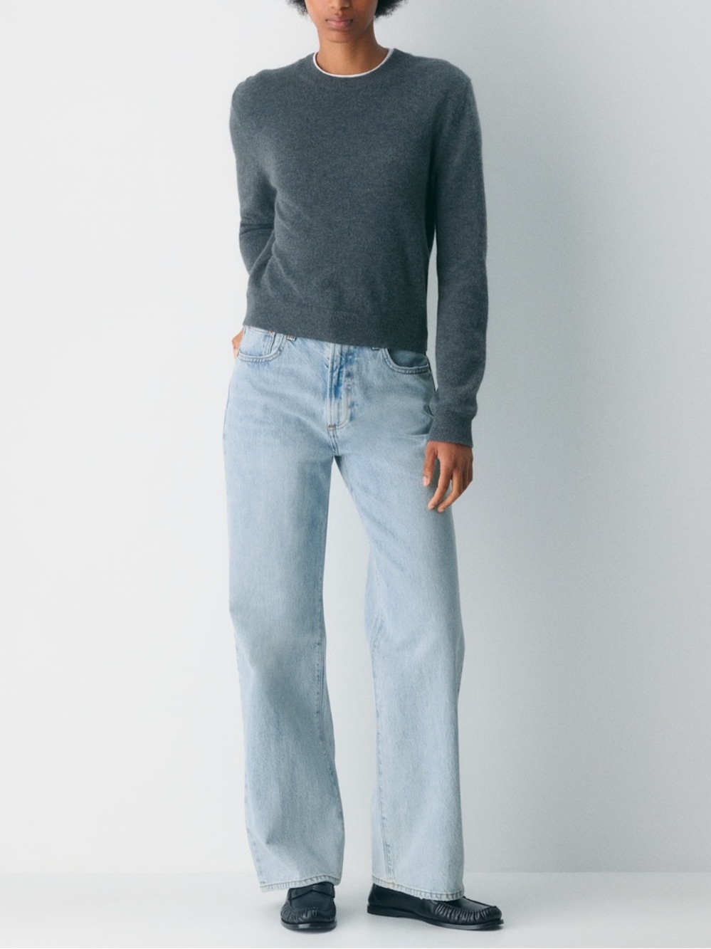 Denim Forum Farah High-rise Wide Leg Organic Cotton Jeans 28L